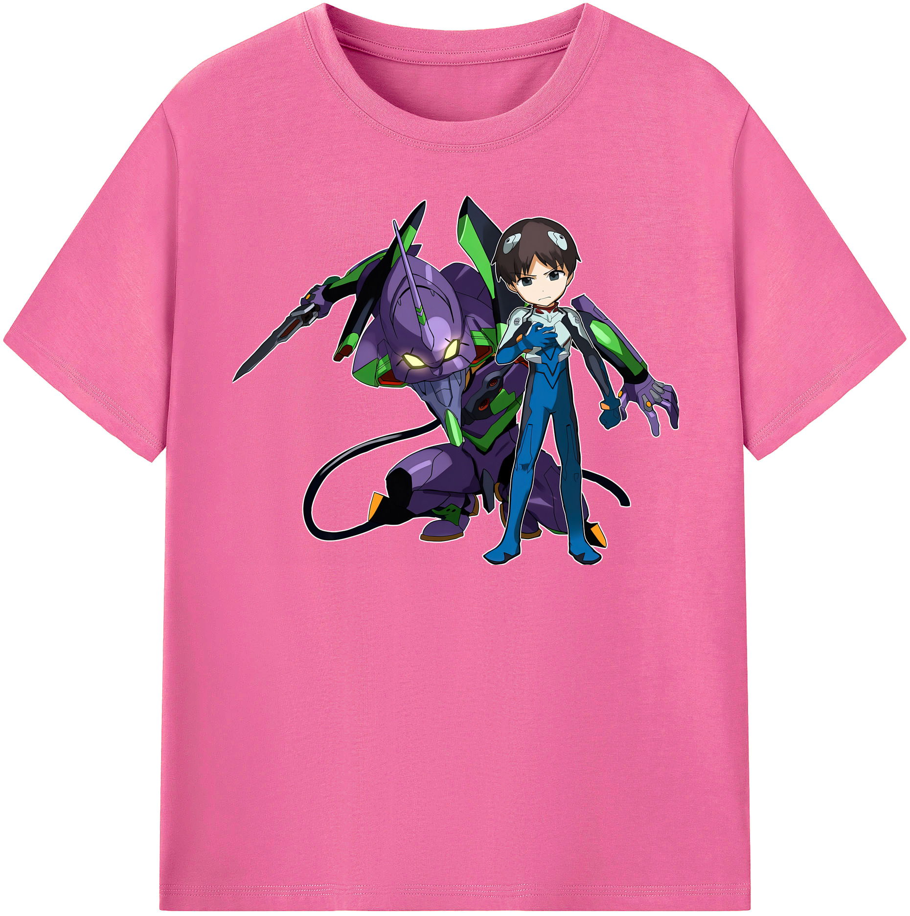 （画像用） EVA 新世紀エヴァンゲリオン レディースカジュアルプリントTシャツ（綿100％）